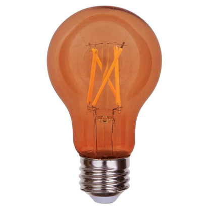 Luxrite LR21726 A19 4.5W Orange Filament LED Light Bulb