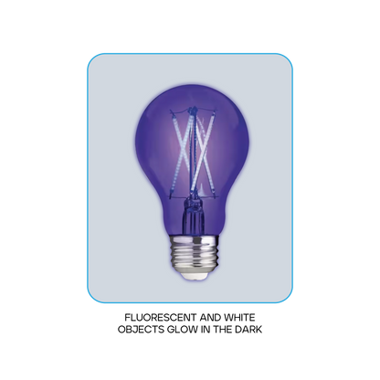 Luxrite LR21729 A19 6W Black Light LED Light Bulb