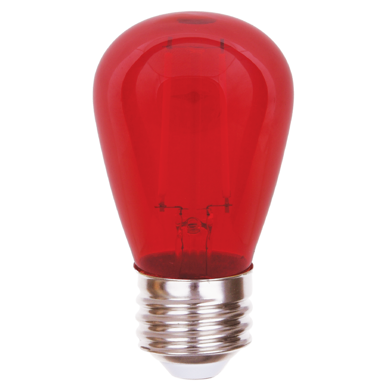 Luxrite LR21730 S14 0.5W Red Filament LED Light Bulb