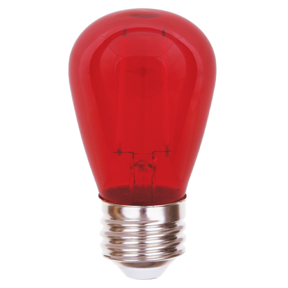Luxrite LR21730 S14 0.5W Red Filament LED Light Bulb