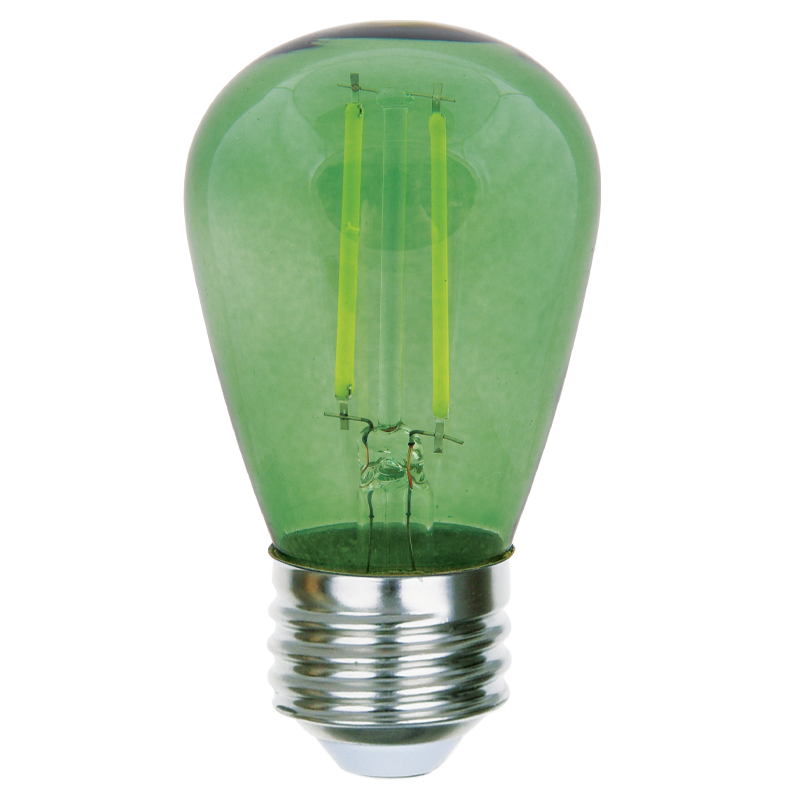 Luxrite LR21732 S14 0.5W Green Filament LED Light Bulb