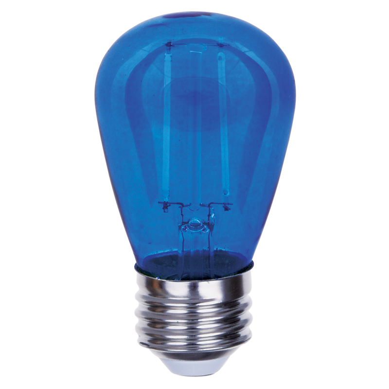 Luxrite LR21733 S14 0.5W Blue Filament LED Light Bulb