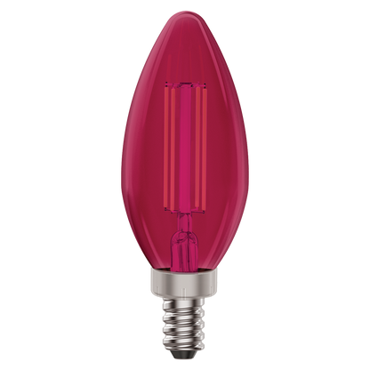 Luxrite LR21741 E12 4.5W Purple Filament Torpedo LED Light Bulb