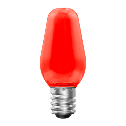 Luxrite LR21750 C7 0.5W Red LED Light Bulb