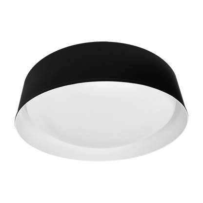 Luxrite LR23152 17" Decorative Flush Mount Interchangeable Canopy - Black/white Finish