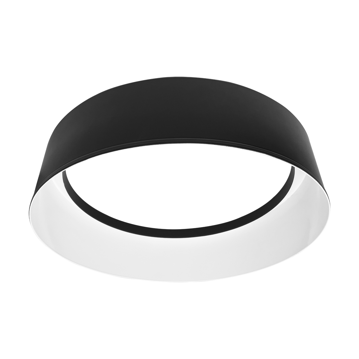 Luxrite LR23152 17" Decorative Flush Mount Interchangeable Canopy - Black/white Finish