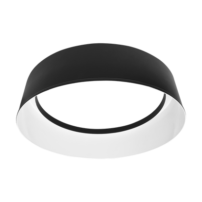 Luxrite LR23152 17" Decorative Flush Mount Interchangeable Canopy - Black/white Finish