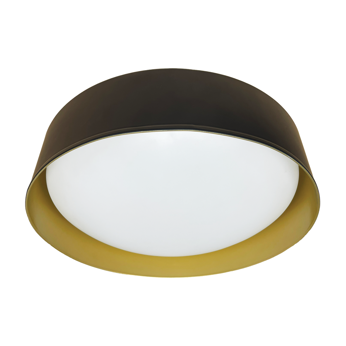 Luxrite LR23153 17" Decorative Flush Mount Interchangeable Canopy - Black/gold Finish