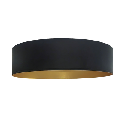 Luxrite LR23153 17" Decorative Flush Mount Interchangeable Canopy - Black/gold Finish