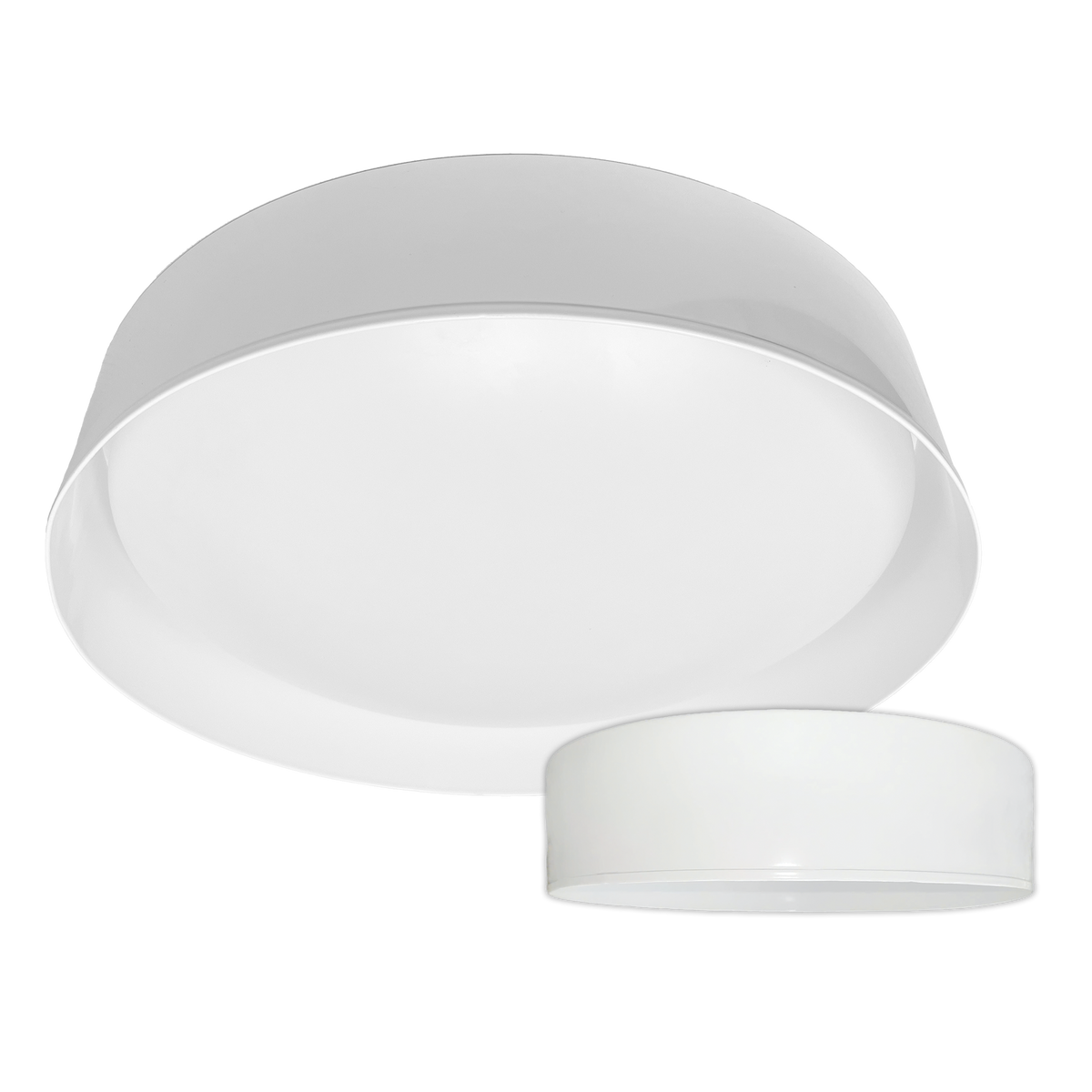 Luxrite LR23154 17" Decorative Flush Mount Interchangeable Canopy - White/white Finish