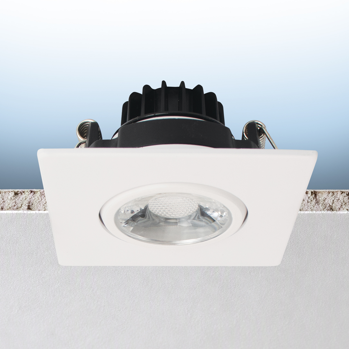 Luxrite LR23222 8W 3" Gimbal Square 5CCT Canless Spotlight