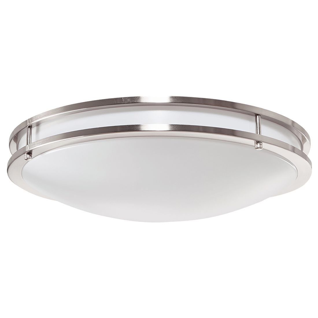 Luxrite LR23284+MS 24W 18" Double Ring Surface Mount 5CCT - Brushed Nickel +ms