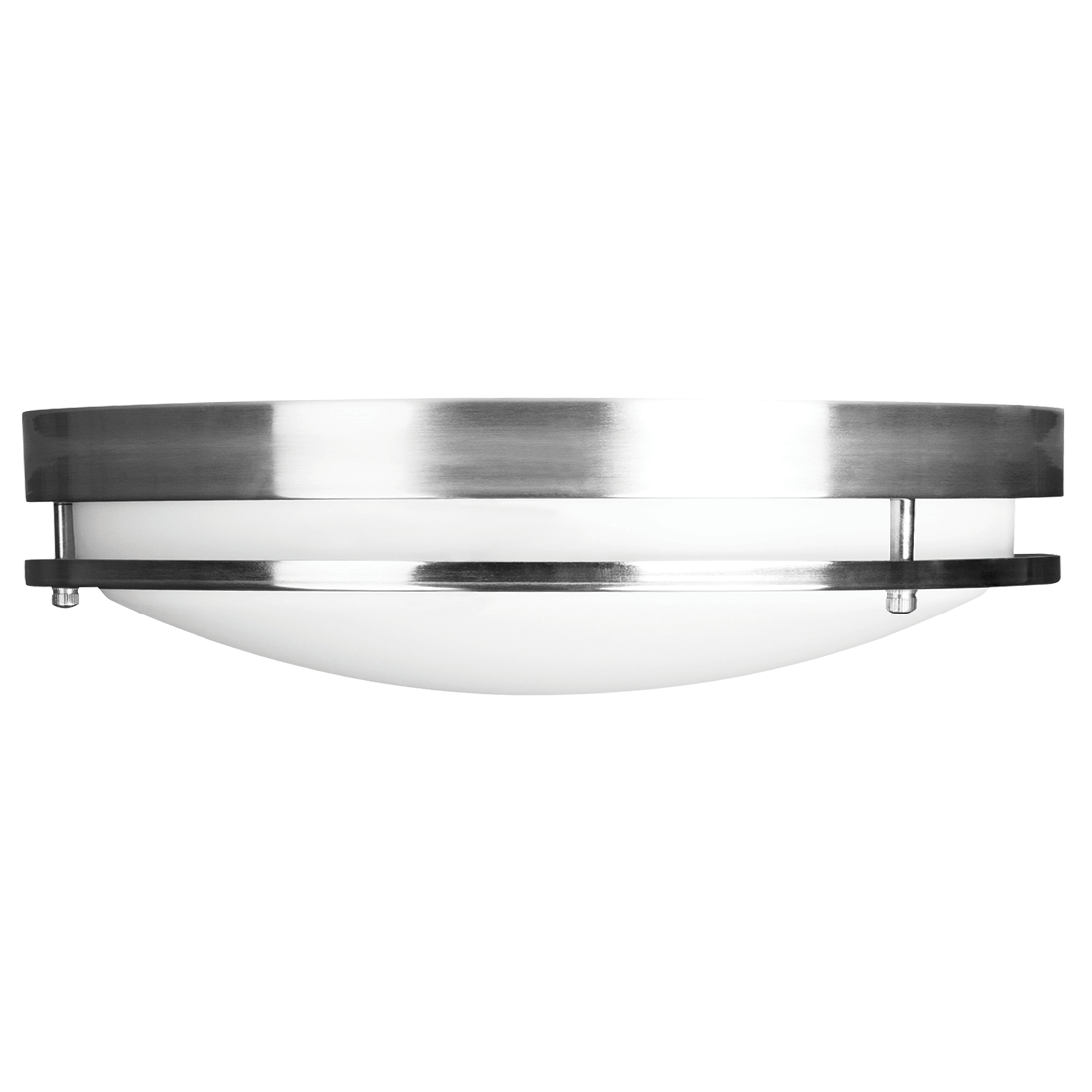 Luxrite LR23287+MS 18W 14" Double Ring Surface Mount 5CCT 120-277V 0-10V Motion - Brushed Nickel