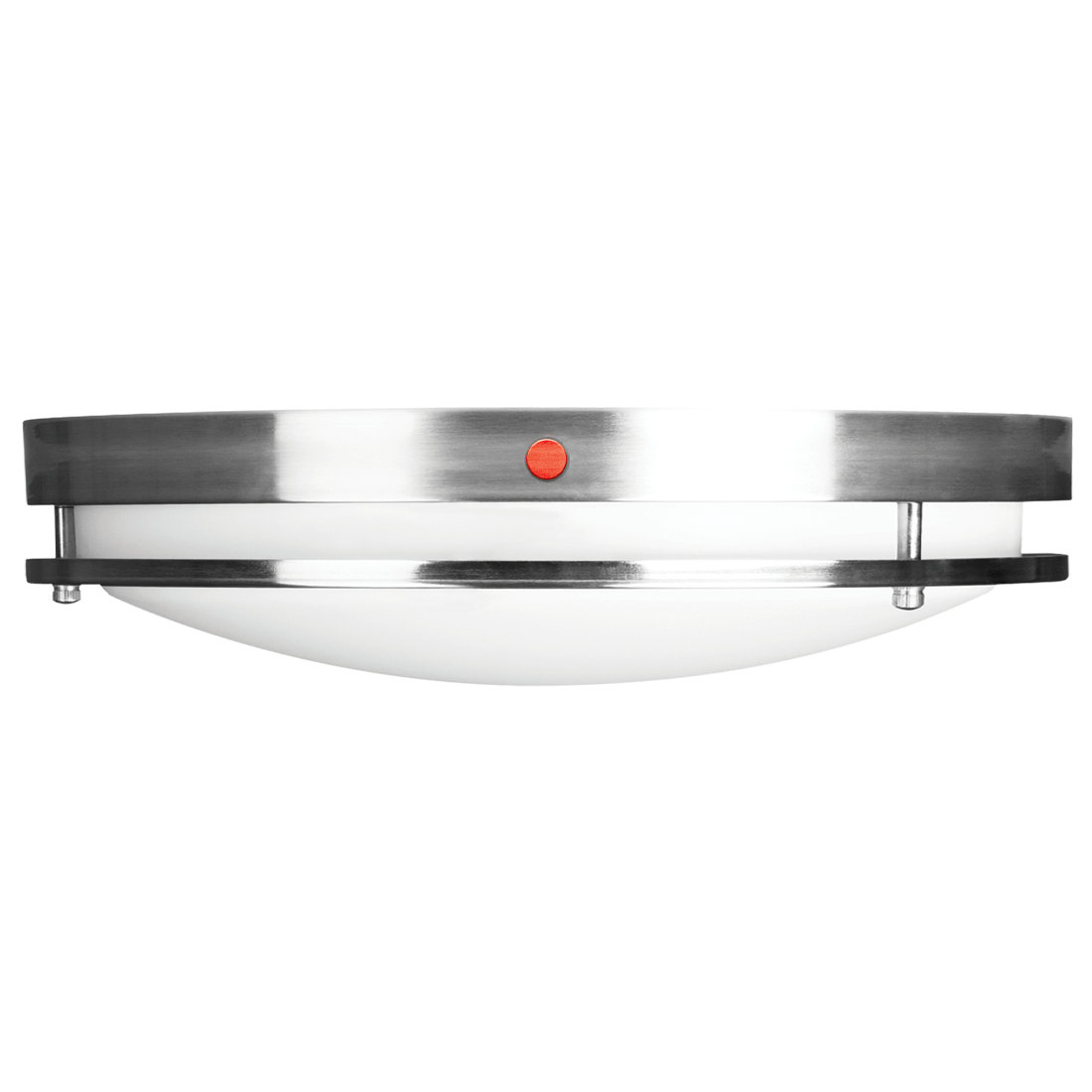 Luxrite LR23288-R 24W 16" Double Ring Surface Mount 5CCT 120-277V 0-10V Emergency - Brushed Nickel