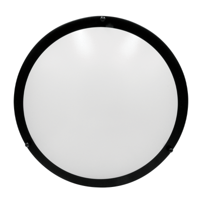 Luxrite LR23291 14W 12" Double Ring Surface Mount 5CCT Black