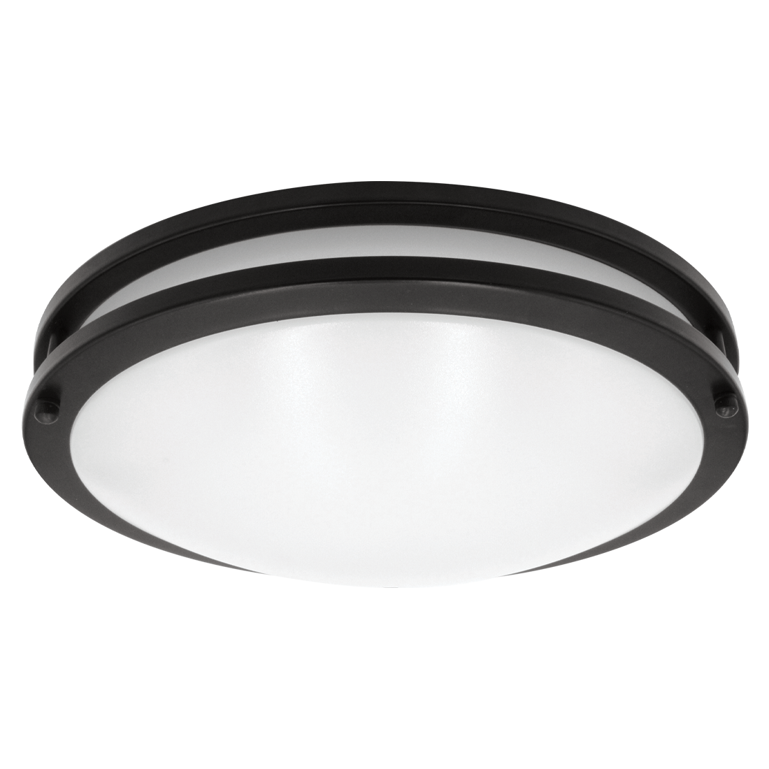 Luxrite LR23291 14W 12" Double Ring Surface Mount 5CCT Black