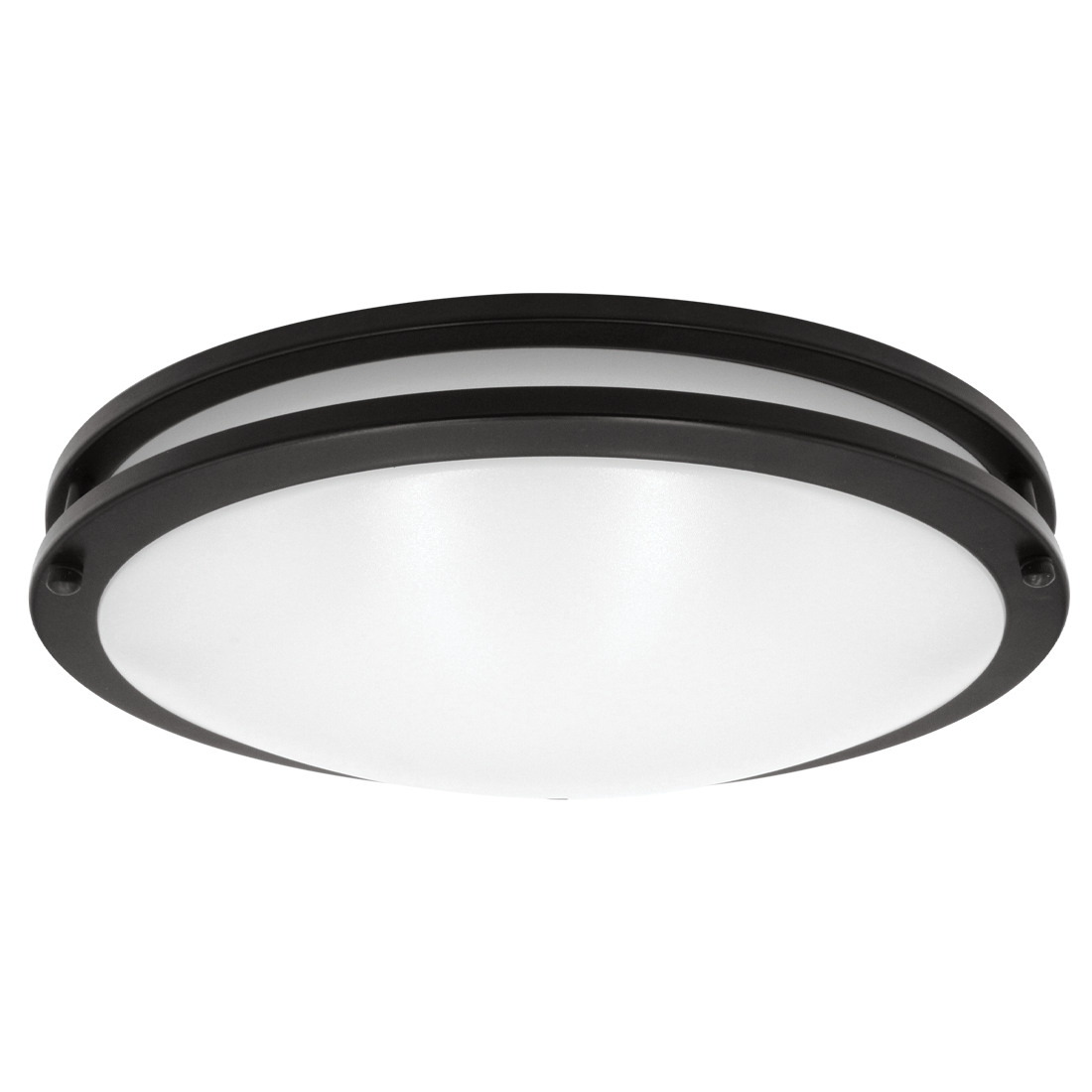 Luxrite LR23293 24W 16" Double Ring Surface Mount 5CCT Black