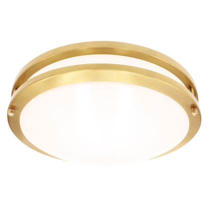 Luxrite LR23295 14W 10" Double Ring Surface Mount 5CCT Brass