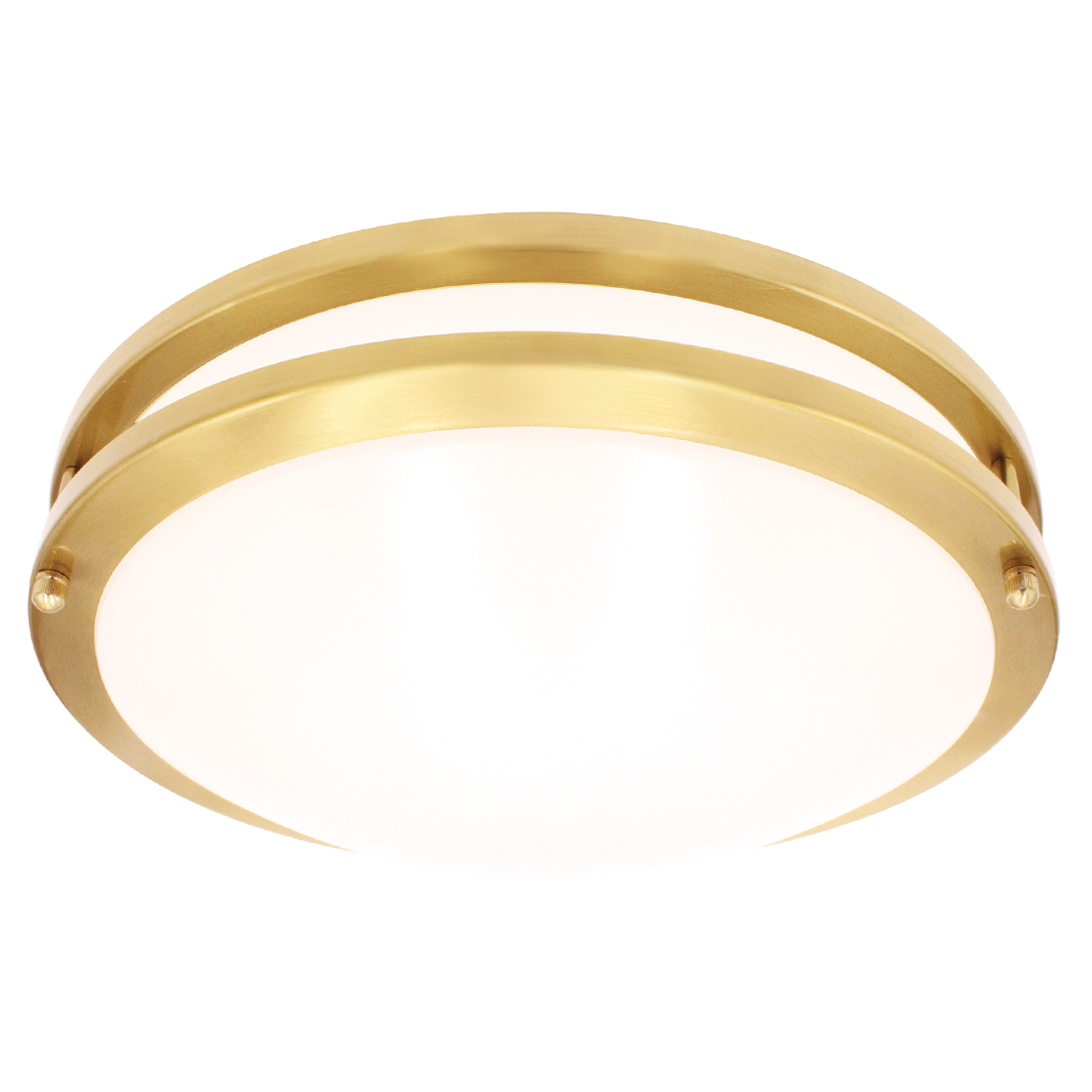 Luxrite LR23296 14W 12" Double Ring Surface Mount 5CCT Brass
