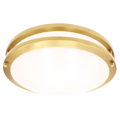 Luxrite LR23296 14W 12" Double Ring Surface Mount 5CCT Brass