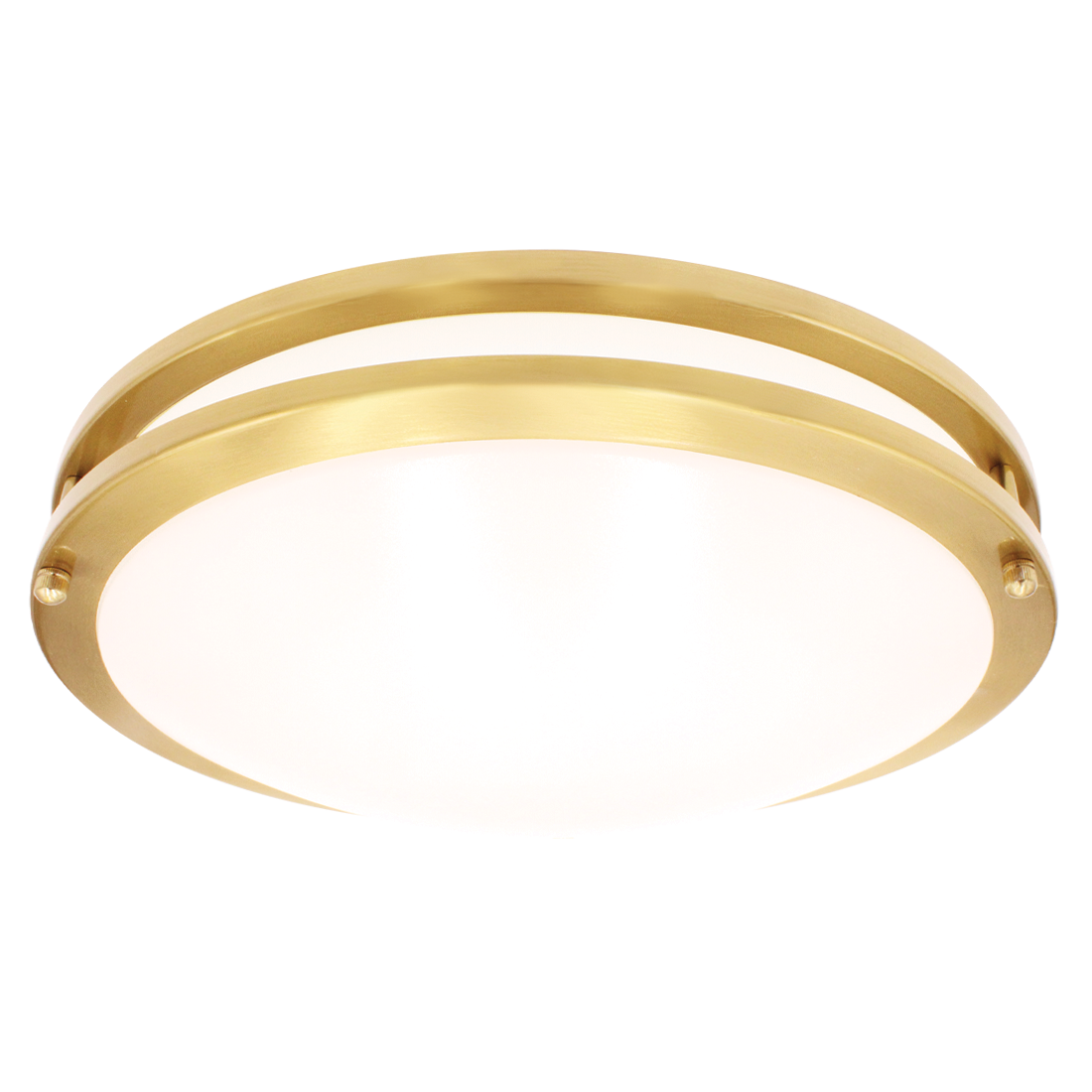 Luxrite LR23297 18W 14" Double Ring Surface Mount 5CCT Brass