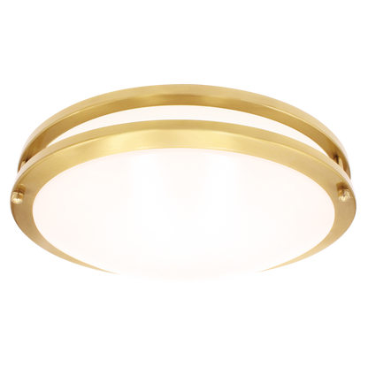 Luxrite LR23297 18W 14" Double Ring Surface Mount 5CCT Brass