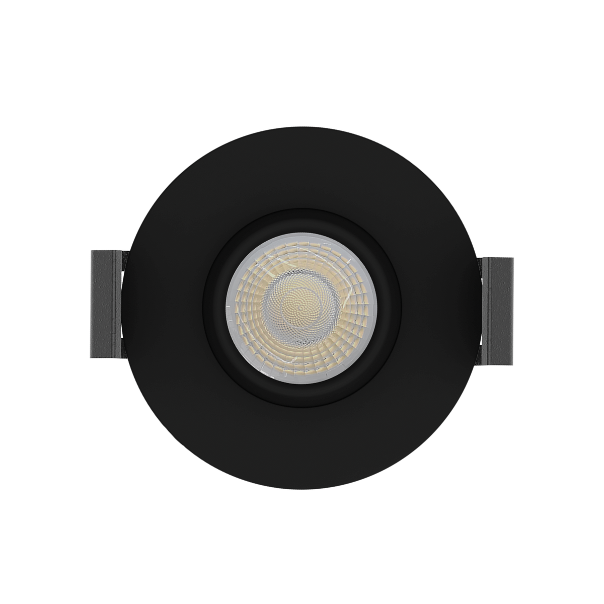 Luxrite LR23301 6W 2" Gimbal Round Canless Spotlight - 5CCT Selectable Black Finish