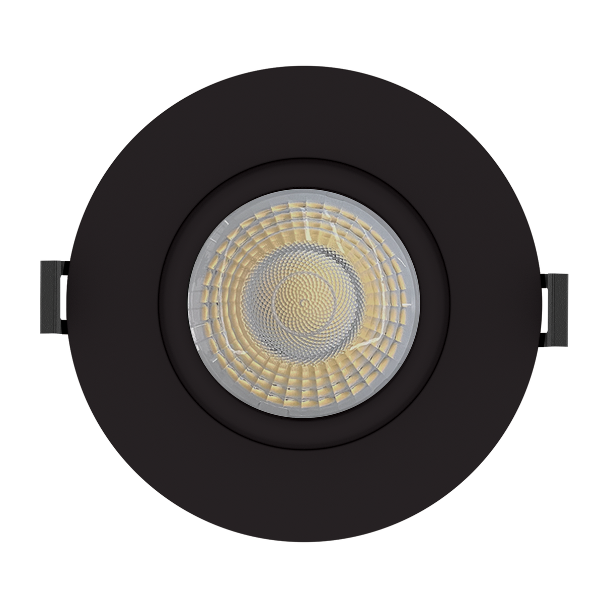 Luxrite LR23305 15W 4" Gimbal Round Canless Spotlight - 5CCT Selectable Black Finish
