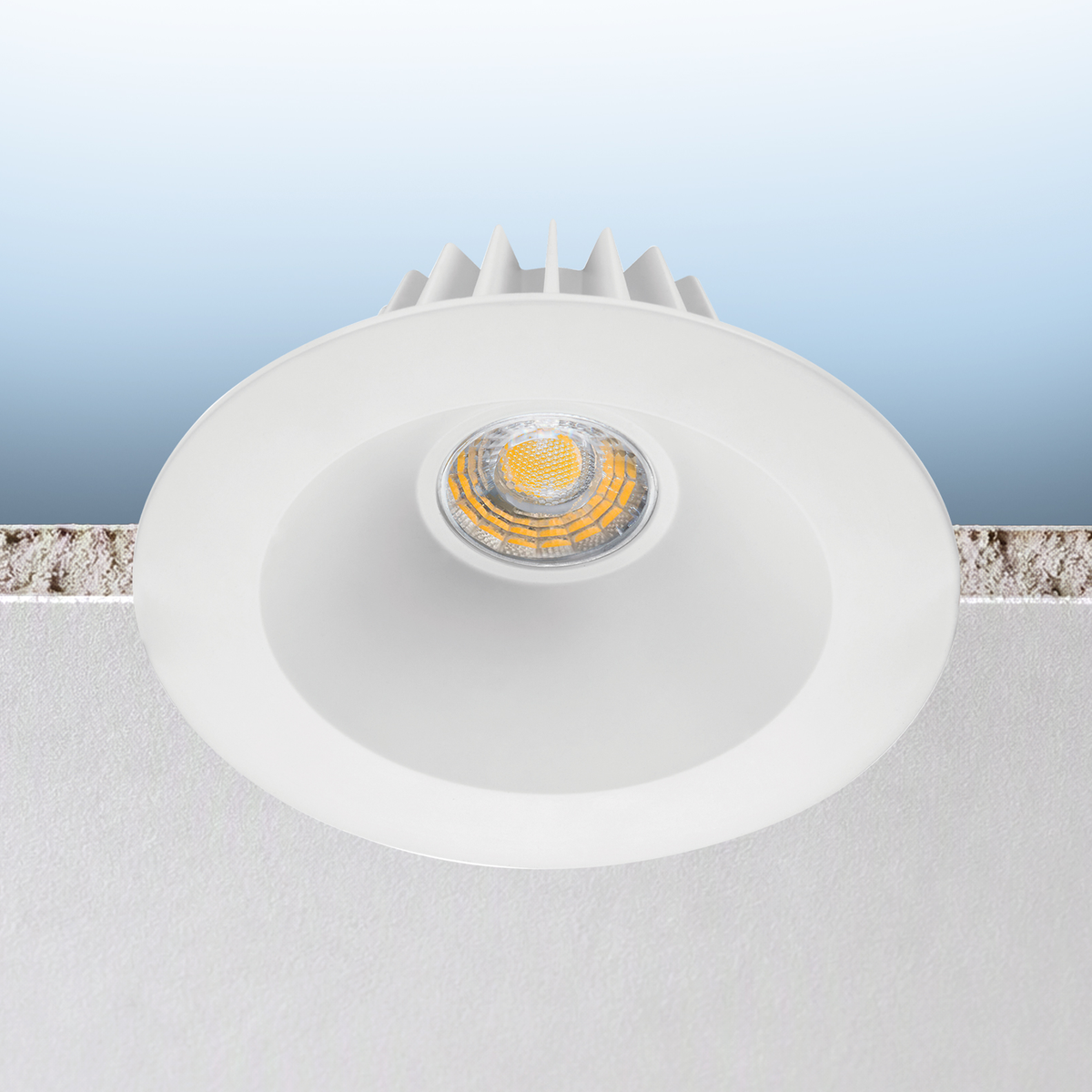 Luxrite LR23315 6" Regressed Round Canless Spotlight - 5 CCT & 3 Wattage Selectable