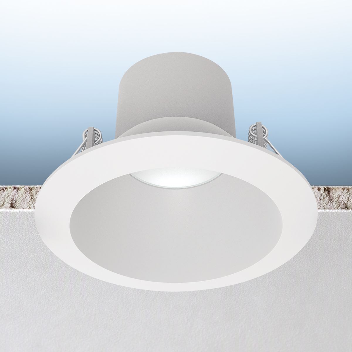 Luxrite LR23325 12W 4" Regressed Canless Spotlight - Round White - 5 CCT Select
