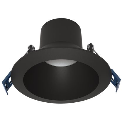 Luxrite LR23326 12W 4" Regressed Canless Spotlight - Round Black - 5 CCT Select