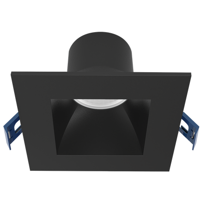 Luxrite LR23328 12W 4" Regressed Canless Spotlight - Square Black - 5 CCT Select
