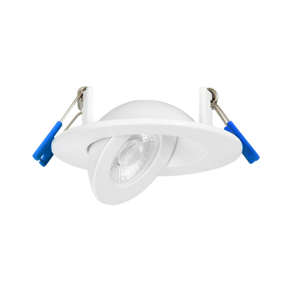 Luxrite LR23330 2" Recessed Floating Gimbal - 5 CCT Selectable Round Trim