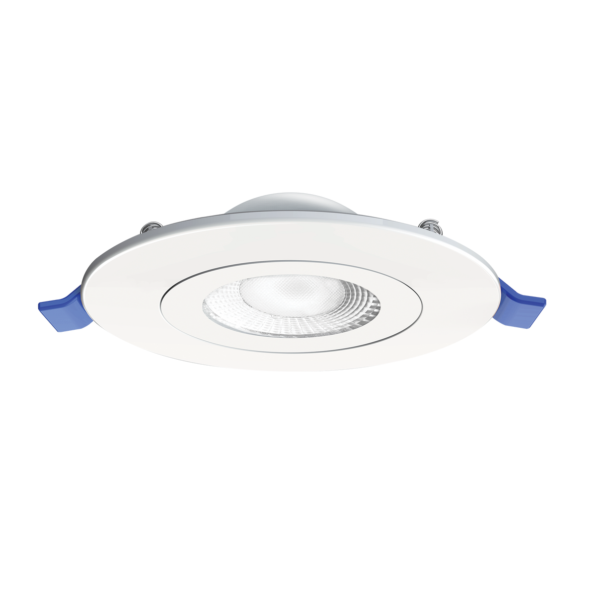 Luxrite LR23332 4" Recessed Floating Gimbal - 5 CCT Selectable Round Trim