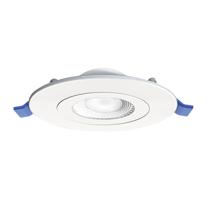 Luxrite LR23332 4" Recessed Floating Gimbal - 5 CCT Selectable Round Trim