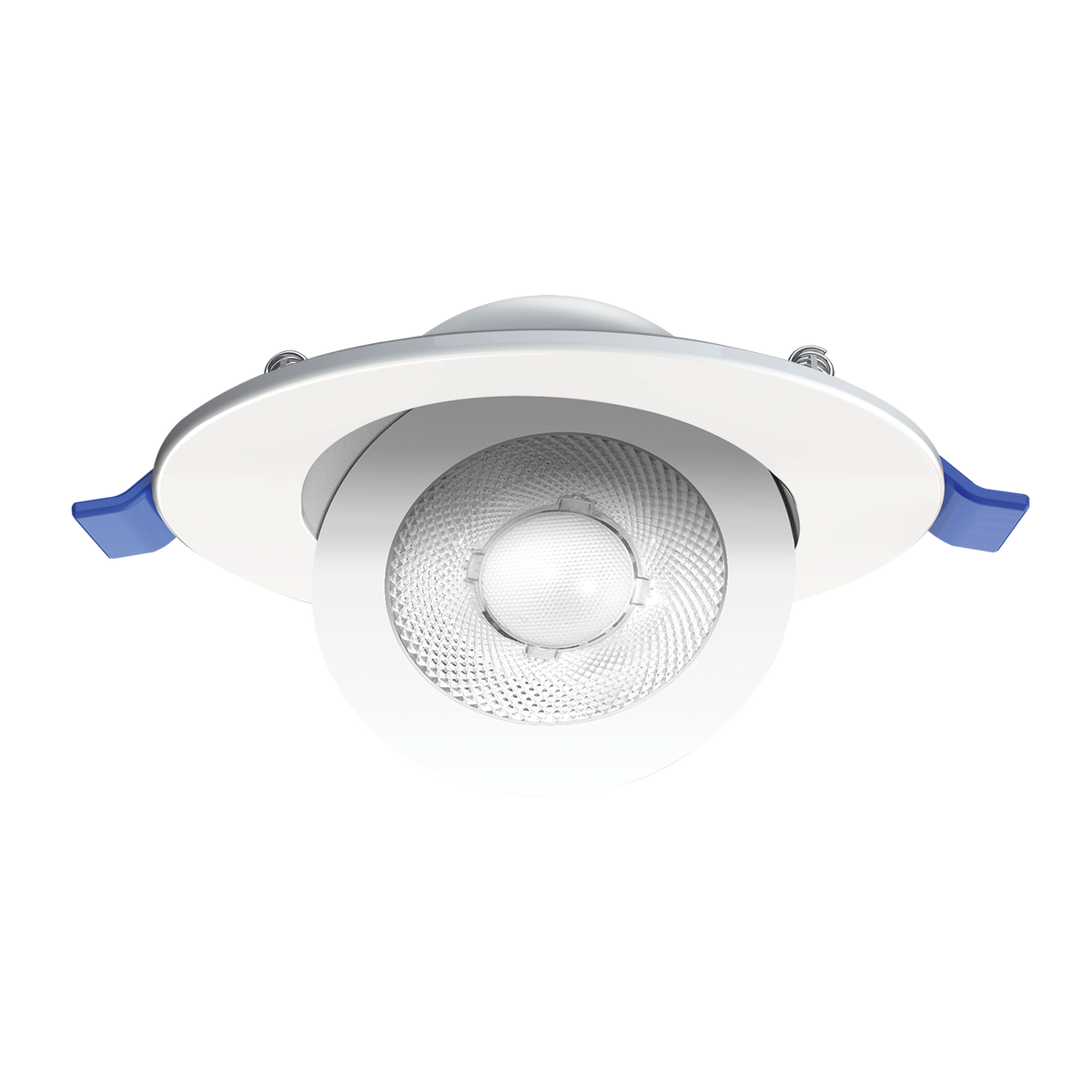 Luxrite LR23332 4" Recessed Floating Gimbal - 5 CCT Selectable Round Trim