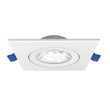 Luxrite LR23335 4" Recessed Floating Gimbal - 5 CCT Selectable Square Trim