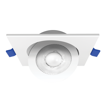 Luxrite LR23335 4" Recessed Floating Gimbal - 5 CCT Selectable Square Trim