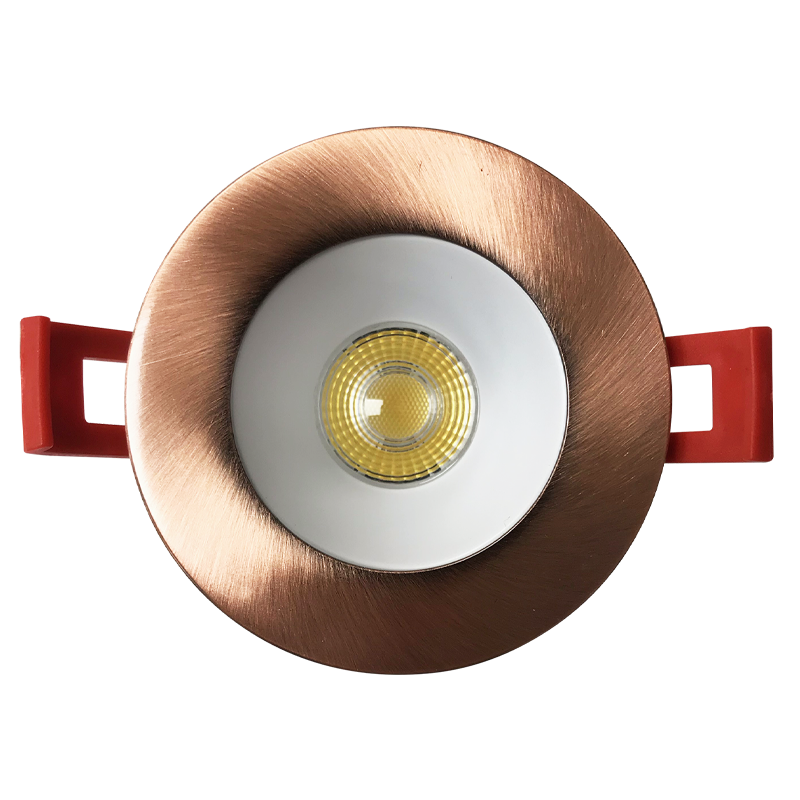 Luxrite LR23431 2" Regressed Interchangeable Canless Spotlight Round Copper Trim
