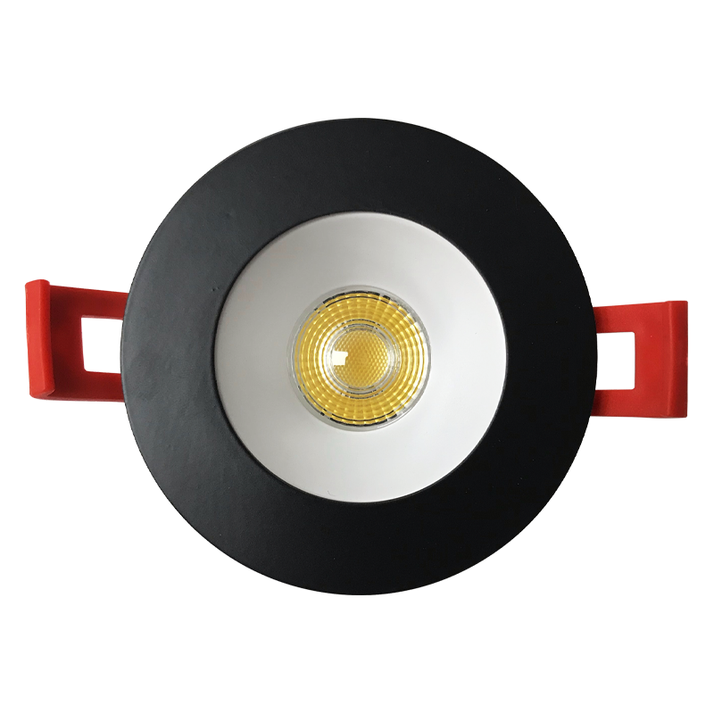Luxrite LR23433 2" Regressed Interchangeable Canless Spotlight Round Black Trim