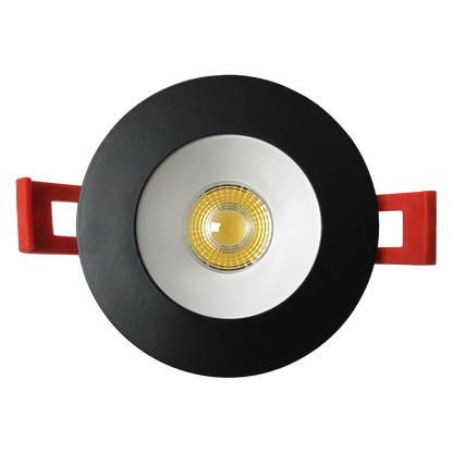 Luxrite LR23433 2" Regressed Interchangeable Canless Spotlight Round Black Trim
