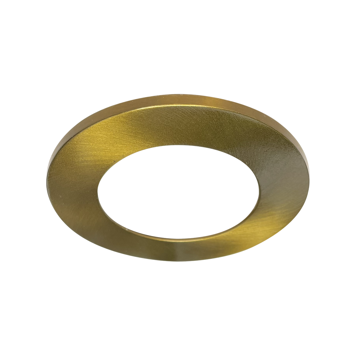 Luxrite LR23436 2" Regressed Interchangeable Canless Spotlight Round Brass Trim
