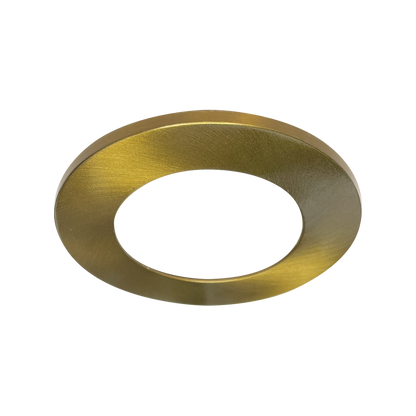 Luxrite LR23436 2" Regressed Interchangeable Canless Spotlight Round Brass Trim