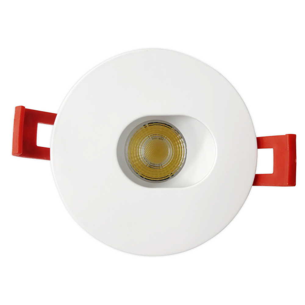 Luxrite LR23440 2" Regressed Interchangeable Canless Spotlight Round Slot Aperture Trim