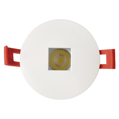 Luxrite LR23443 2" Regressed Interchangeable Canless Spotlight Round Square Hole Trim
