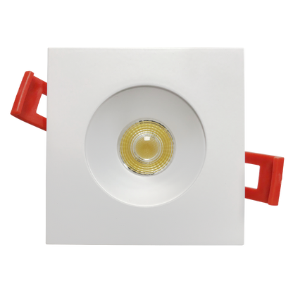 Luxrite LR23454 2" Regressed Interchangeable Canless Spotlight Square White Trim