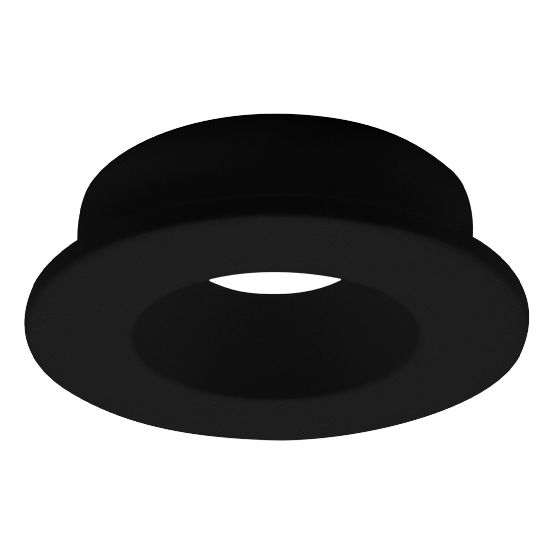 Luxrite LR23461 1" Regressed 5CCT Interchangeable Canless Spotlight Round Black Trim