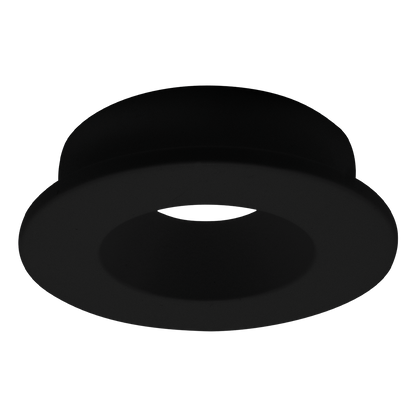 Luxrite LR23461 1" Regressed 5CCT Interchangeable Canless Spotlight Round Black Trim