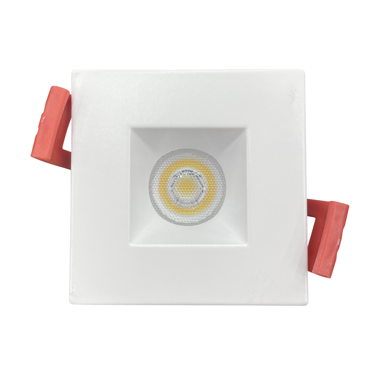 Luxrite LR23462 1" Regressed 5CCT Interchangeable Canless Spotlight Square White Trim