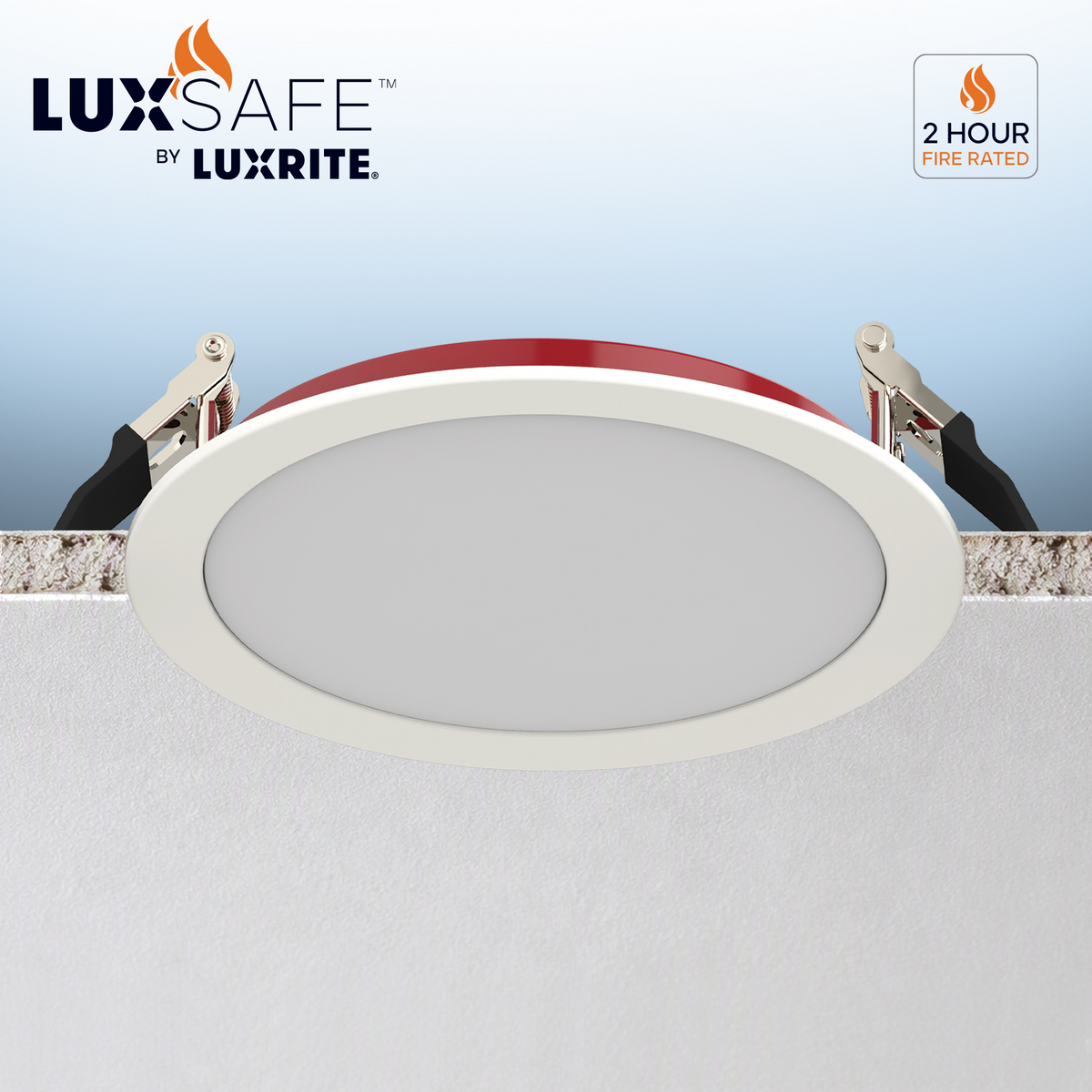 Luxrite LR23497 13W 6" Fire Rated Canless Wafer Spotlight - 5 CCT Selectable